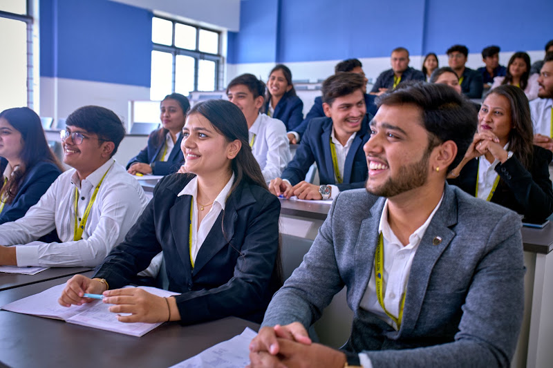 MBA students participating in business simulation and collaborative learning at MIT VPU Solapur campus