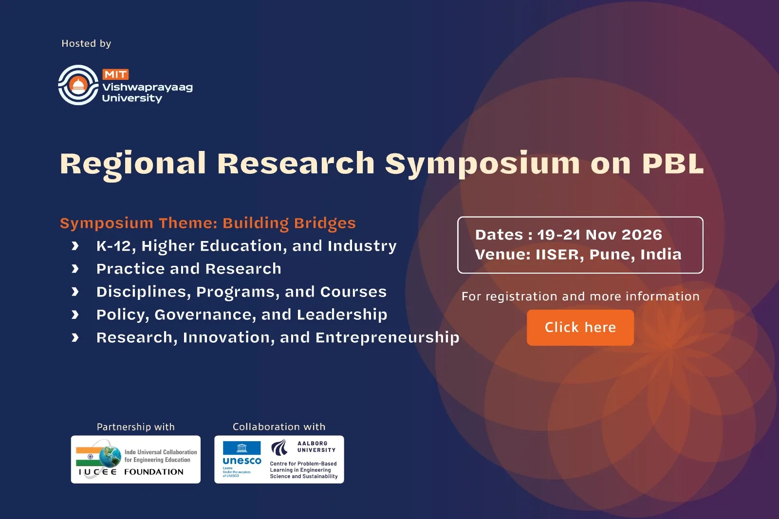 Regional Research Symposium on PBL — 19-21 Nov 2026, IISER Pune